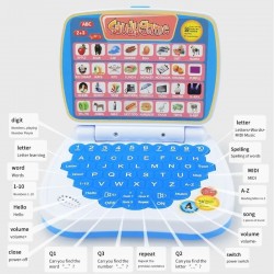 Kids English Learning Small Laptop. Boys and Girls Computer for Aphabet ABC.Numbers.Words.Spelling.Maths.Music